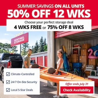 Sentinel Storage - Red Deer Discovery Canyon Promotion