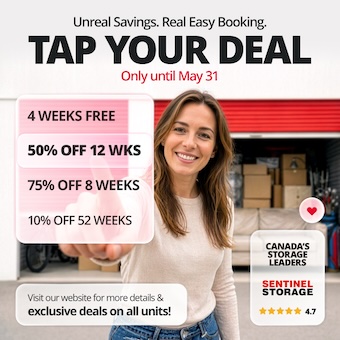 Sentinel Storage - Red Deer Discovery Canyon Promotion